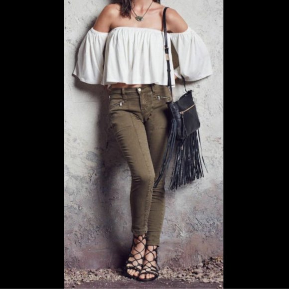 J Brand Utility Zip Moto Army Skinny Ankle Pant - Picture 2 of 13